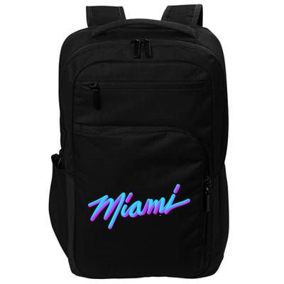 Miami Great Gift Vaperwave Synthwave 80s Style Retro Design Cool Gift Impact Tech Backpack