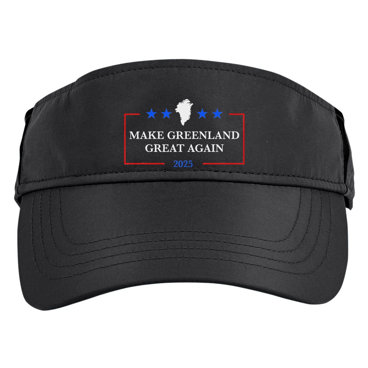 Make Greenland Great Again Act Usa 51st Adult Drive Performance Visor