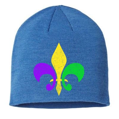 Mardi Gras Gift Fleur De Lis Mardi Gras Cool Gift Sustainable Beanie