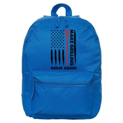 Make Grilling Great Again Funny Bbq Pitmaster American Flag Gift 16 in Basic Backpack