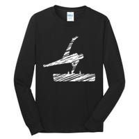 Motif Gymnastics Gymnast Gymnastics Fan Tall Long Sleeve T-Shirt