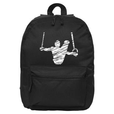 Motif Gymnastics Gymnast Gymnastics Fan 16 in Basic Backpack