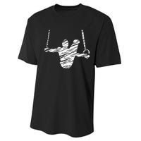 Motif Gymnastics Gymnast Gymnastics Fan Performance Sprint T-Shirt