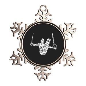 Motif Gymnastics Gymnast Gymnastics Fan Metallic Star Ornament