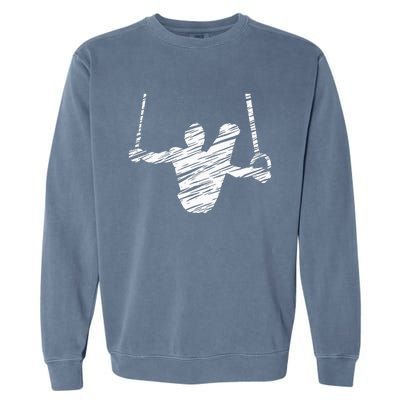 Motif Gymnastics Gymnast Gymnastics Fan Garment-Dyed Sweatshirt