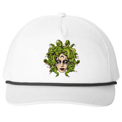 Medusa Greek Goddess Snakes Ancient Greece Mythology Gothic Snapback Five-Panel Rope Hat