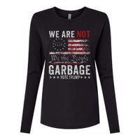 Make Garbage Great Again Garbage For Trump 2024 Womens Cotton Relaxed Long Sleeve T-Shirt