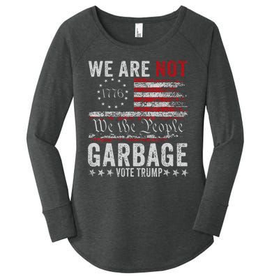 Make Garbage Great Again Garbage For Trump 2024 Women's Perfect Tri Tunic Long Sleeve Shirt