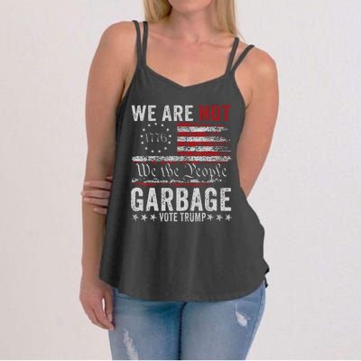 Make Garbage Great Again Garbage For Trump 2024 Women's Strappy Tank