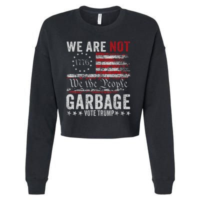 Make Garbage Great Again Garbage For Trump 2024 Cropped Pullover Crew