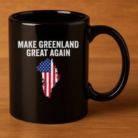 Make Greenland Great Again Trump Meme 11oz C Handle Ceramic Mug