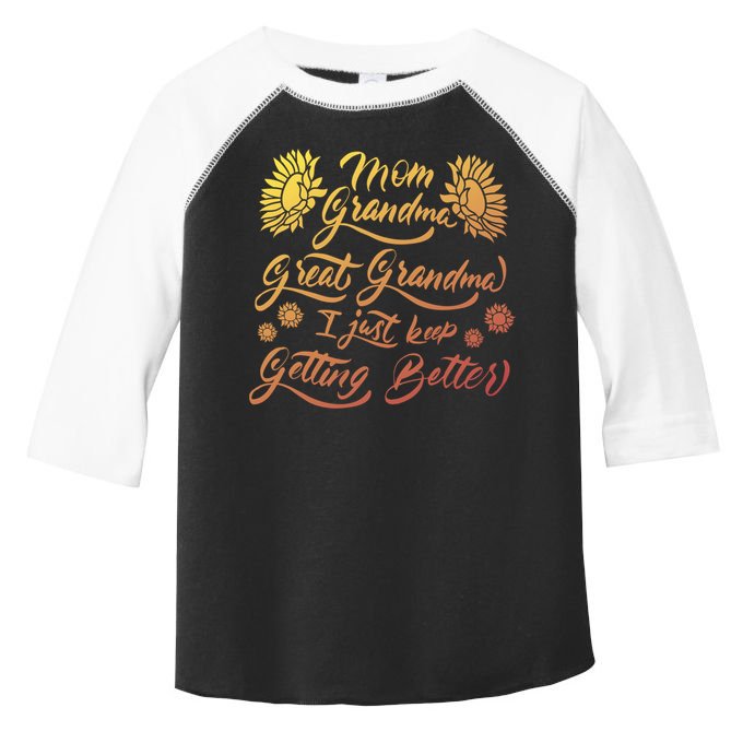 Mom Grandma Great Mom Funny Gift Toddler Fine Jersey T-Shirt