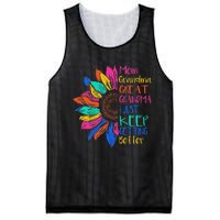 Mom Grandma Great Grandma I Just Keep Getting Better Mesh Reversible Basketball Jersey Tank