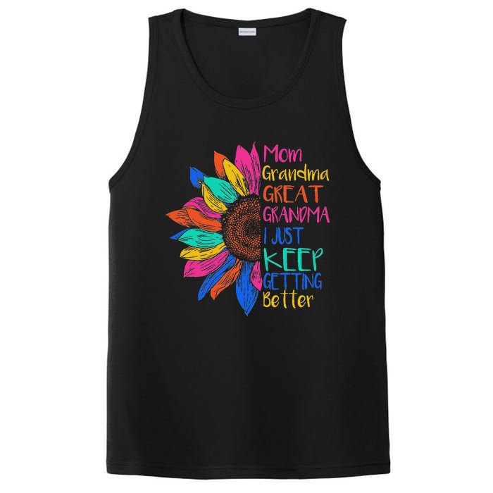 Mom Grandma Great Grandma I Just Keep Getting Better PosiCharge Competitor Tank