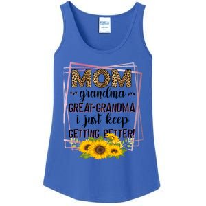 Mom Grandma Greatfunny Giftgrandma I Just Keep Getting Better Leopard Gift Ladies Essential Tank