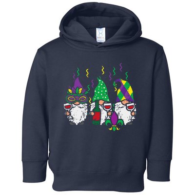 Mardi Gras Gnomes Funny Gnomies Squad Toddler Hoodie