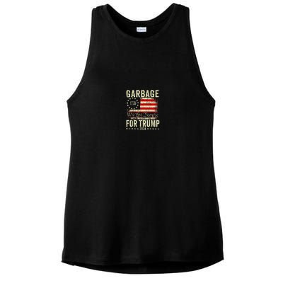 Make Garbage Great Again Garbage For Trump 2024 Ladies PosiCharge Tri-Blend Wicking Tank