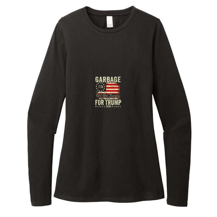 Make Garbage Great Again Garbage For Trump 2024 Womens CVC Long Sleeve Shirt