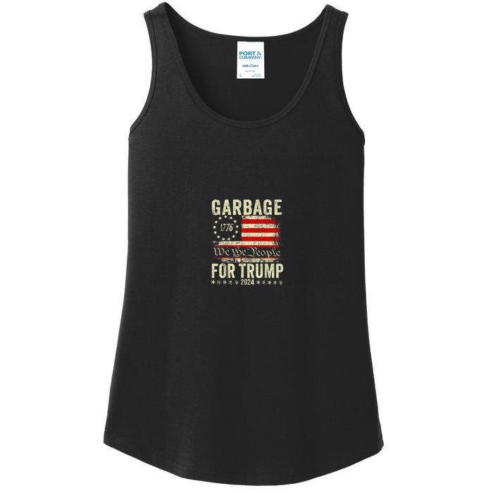 Make Garbage Great Again Garbage For Trump 2024 Ladies Essential Tank