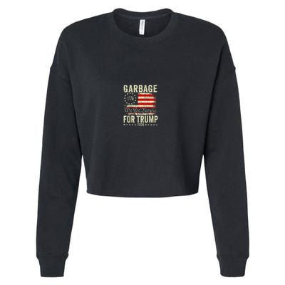 Make Garbage Great Again Garbage For Trump 2024 Cropped Pullover Crew