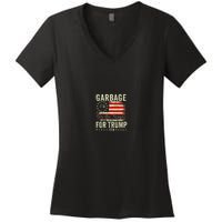 Make Garbage Great Again Garbage For Trump 2024 Women's V-Neck T-Shirt