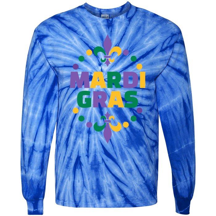 Mardi Gras Gift Tie-Dye Long Sleeve Shirt