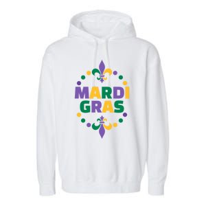 Mardi Gras Gift Garment-Dyed Fleece Hoodie