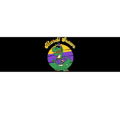 Mardi Gras Grawr T Rex Dinosaur Mardi Gras Bumper Sticker