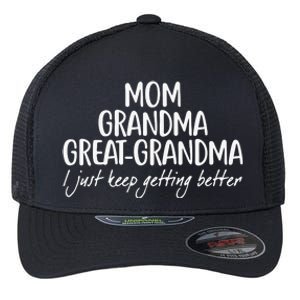 Mom Grandma Great Grandma Flexfit Unipanel Trucker Cap