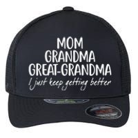 Mom Grandma Great Grandma Flexfit Unipanel Trucker Cap