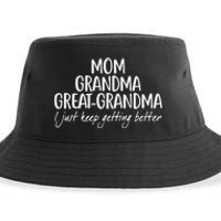 Mom Grandma Great Grandma Sustainable Bucket Hat