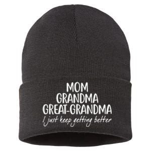 Mom Grandma Great Grandma Sustainable Knit Beanie