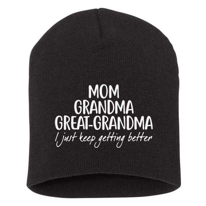 Mom Grandma Great Grandma Short Acrylic Beanie