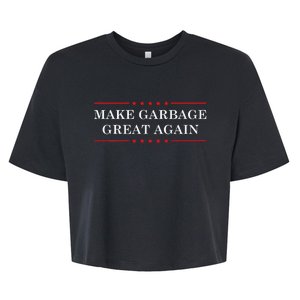 Make Garbage Great Again Us Election Bella+Canvas Jersey Crop Tee