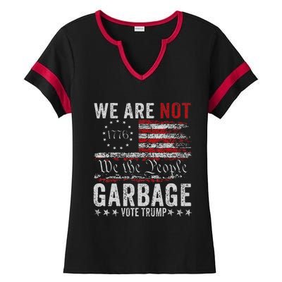 Make Garbage Great Again Garbage For Trump 2024 Ladies Halftime Notch Neck Tee