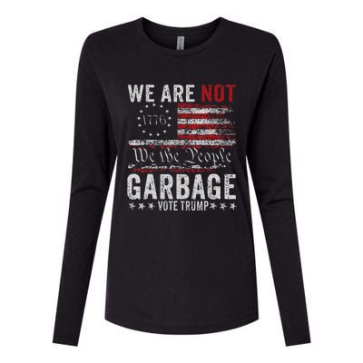 Make Garbage Great Again Garbage For Trump 2024 Womens Cotton Relaxed Long Sleeve T-Shirt