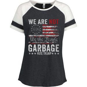 Make Garbage Great Again Garbage For Trump 2024 Enza Ladies Jersey Colorblock Tee