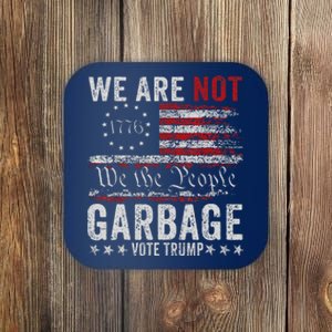 Make Garbage Great Again Garbage For Trump 2024 Coaster