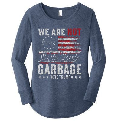 Make Garbage Great Again Garbage For Trump 2024 Women's Perfect Tri Tunic Long Sleeve Shirt