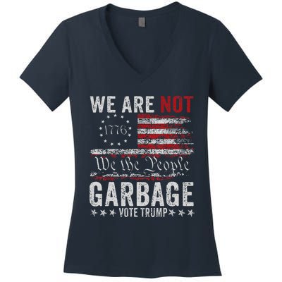 Make Garbage Great Again Garbage For Trump 2024 Women's V-Neck T-Shirt