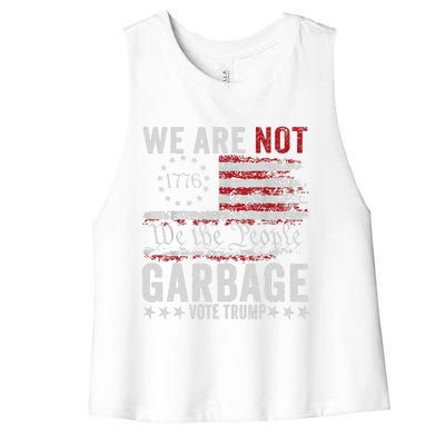 Make Garbage Great Again Garbage For Trump 2024 Women's Racerback Cropped Tank