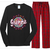 Mandala Gramma  Grandma Christmas Birthday Mothers Day Long Sleeve Pajama Set