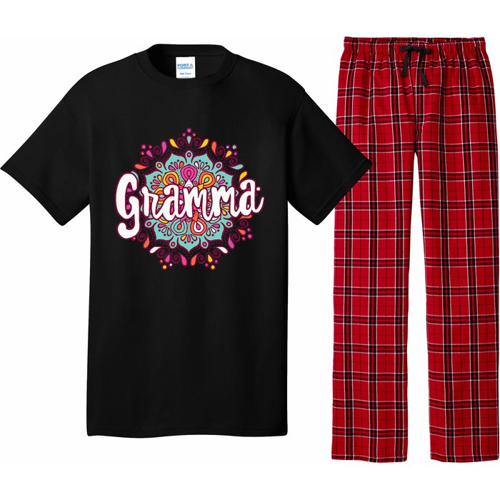 Mandala Gramma  Grandma Christmas Birthday Mothers Day Pajama Set