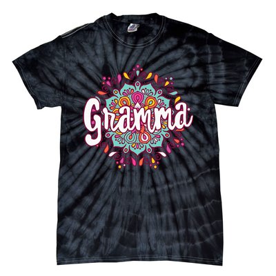 Mandala Gramma  Grandma Christmas Birthday Mothers Day Tie-Dye T-Shirt