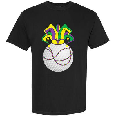 Mardi Gras Golf Jester Hat Funny Festival Party Garment-Dyed Heavyweight T-Shirt