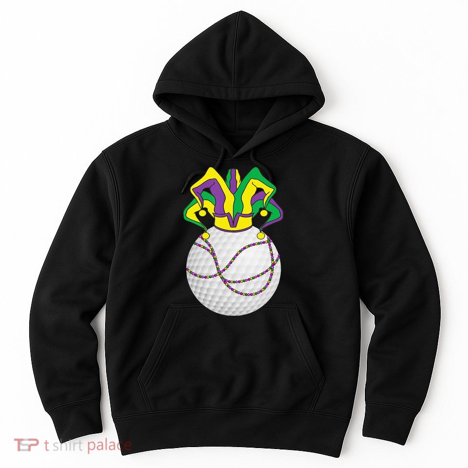 Mardi Gras Golf Jester Hat Funny Festival Party Hoodie
