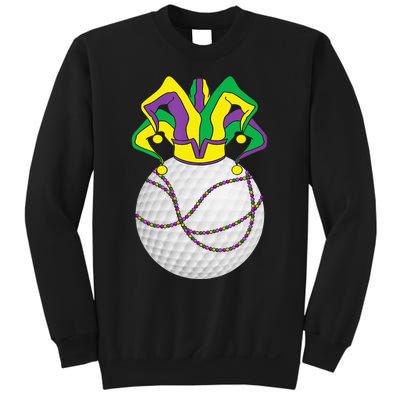 Mardi Gras Golf Jester Hat Funny Festival Party Sweatshirt