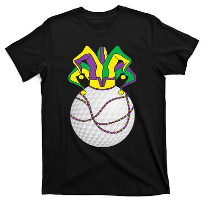 Mardi Gras Golf Jester Hat Funny Festival Party T-Shirt