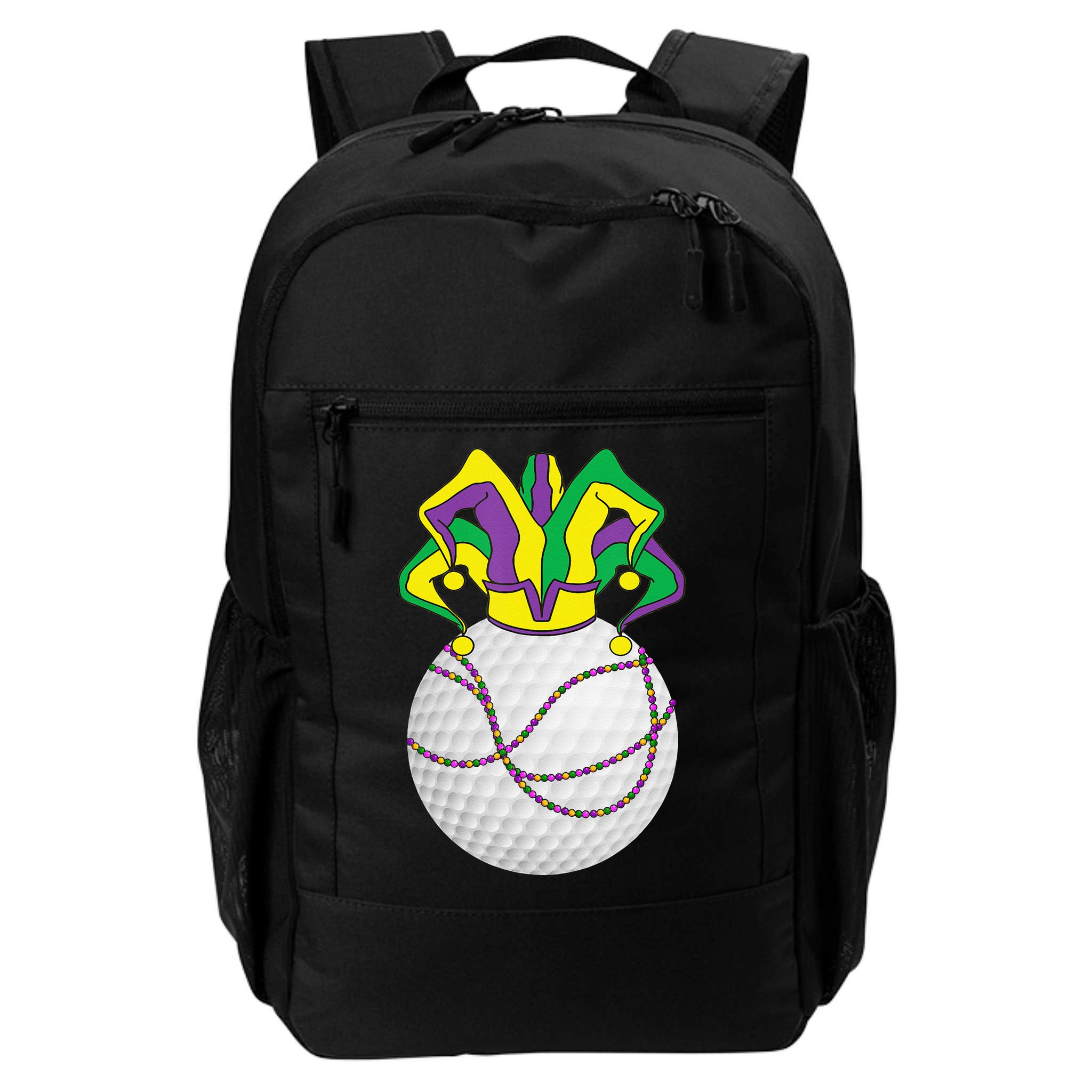 Mardi Gras Golf Jester Hat Funny Festival Party Backpack