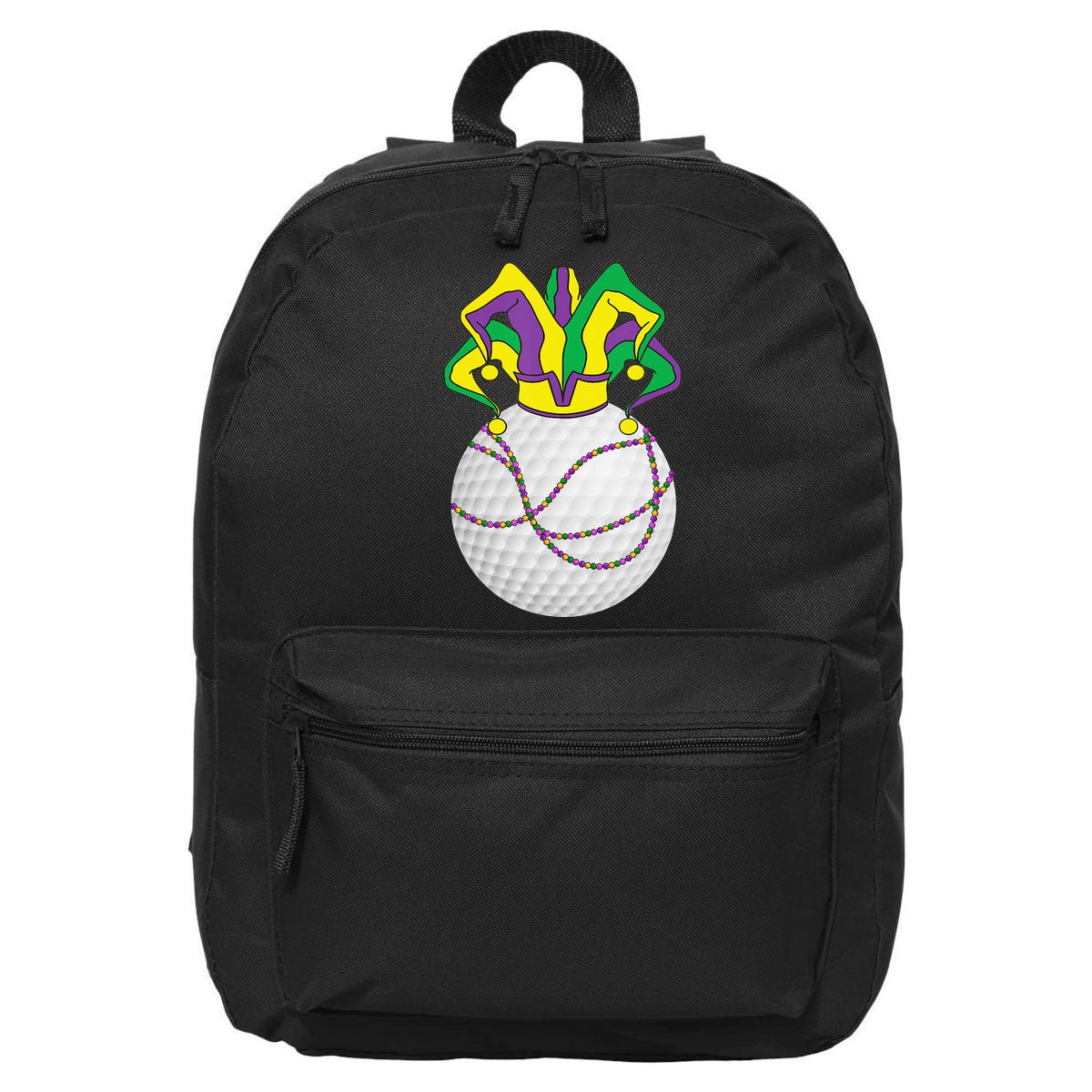 Mardi Gras Golf Jester Hat Funny Festival Party 16 in Basic Backpack